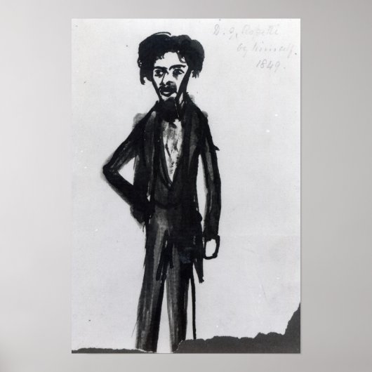 Zelfportret, 1849 poster (Voorkant)