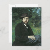 Zelfportret, 1871 briefkaart (Voorkant / Achterkant)