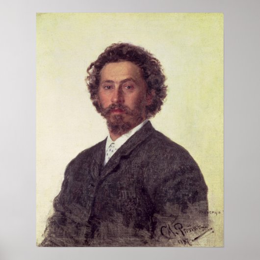 Zelfportret, 1887 poster (Voorkant)