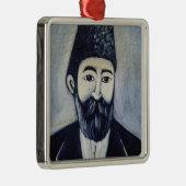 Zelfportret, 1900 metalen ornament (Rechts)