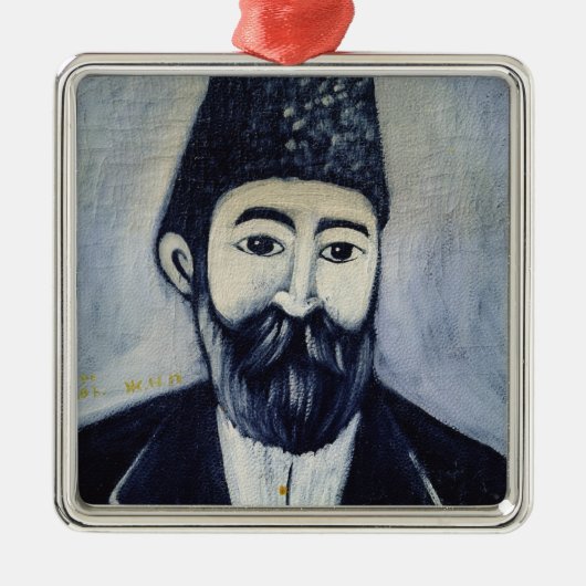 Zelfportret, 1900 metalen ornament (Voorkant)