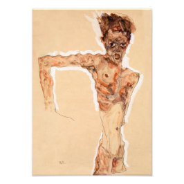 Zelfportret (1911) | Egon Schiele | Foto Afdruk