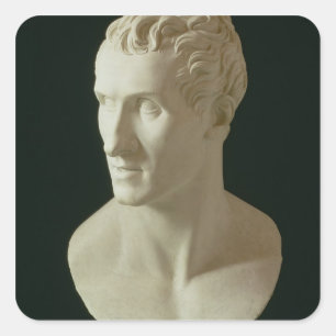 Zelfportret 6 vierkante sticker