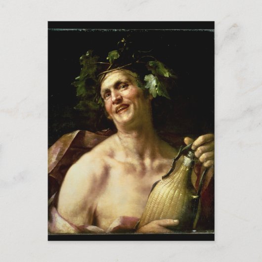 Zelfportret als Bacchus Briefkaart (Voorkant)