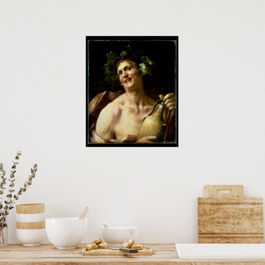 Zelfportret als Bacchus Poster (Keuken)