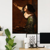 Zelfportret als de allegorie van de schilderkunst poster (Thuiskantoor)