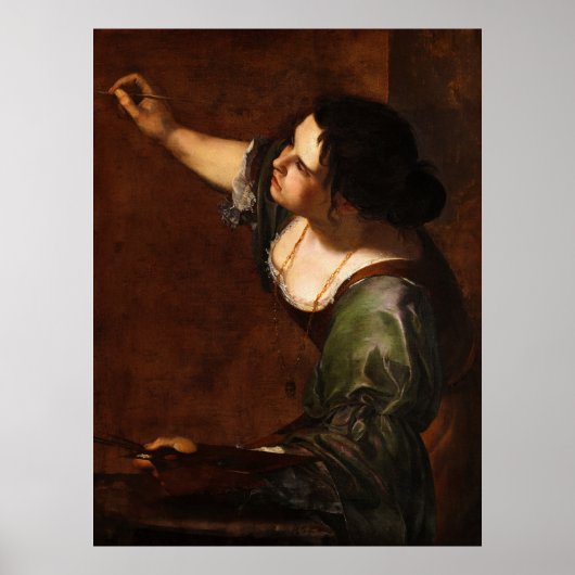 Zelfportret als de allegorie van de schilderkunst poster (Voorkant)
