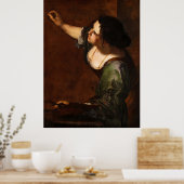 Zelfportret als de allegorie van de schilderkunst poster (Keuken)