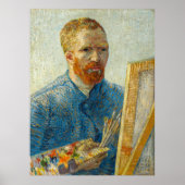 Zelfportret als schilder door Vincent Van Gogh Poster (Voorkant)