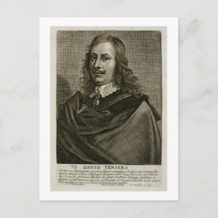 Zelfportret, bord 79 van een reeks portretten briefkaart