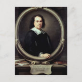 Zelfportret, c.1670-73 briefkaart (Voorkant)