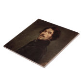 Zelfportret, c.1840 (olie op canvas) (zie ook 16) tegeltje (Zijkant)