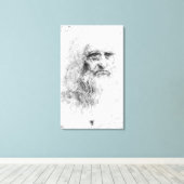 Zelfportret Canvas Afdruk (Insitu (Houten vloer))