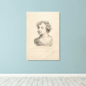 Zelfportret Canvas Afdruk (Insitu (Houten vloer))