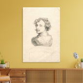 Zelfportret Canvas Afdruk (Insitu (Woonkamer))