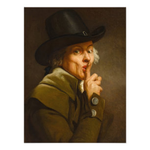 Zelfportret, De stilte van Joseph Ducreux Foto Afdruk