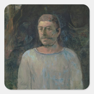 Zelfportret, dicht bij Golgotha, 1896 (olie op bli Vierkante Sticker