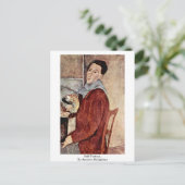 Zelfportret. Door Amedeo Modigliani Briefkaart (Staand voorkant)