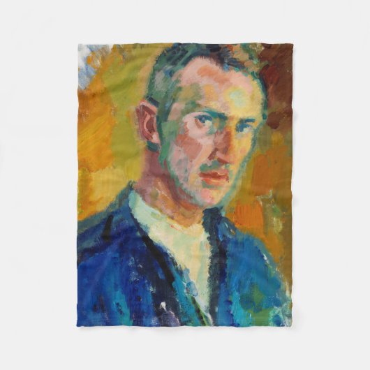 Zelfportret (door Magnus Enckell) Fleece Deken (Voorkant)