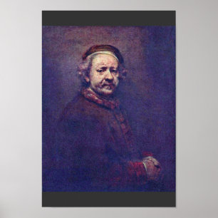 Zelfportret. Door Rembrandt Van Rijn Poster