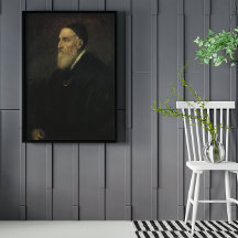 Zelfportret door Titian, Antieke Renaissance Kunst