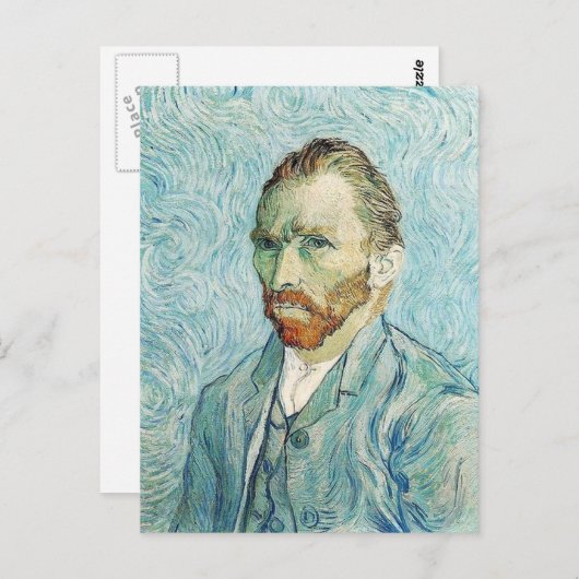 Zelfportret door Vincent Van Gogh Briefkaart (Voorkant / Achterkant)