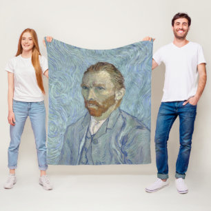 Zelfportret door Vincent van Gogh Fleece Deken