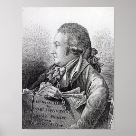 Zelfportret, frontispiece tegen zijn boek poster (Voorkant)