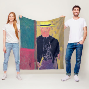 Zelfportret (gebakken Man) Edouard Vuillard Fleece Deken
