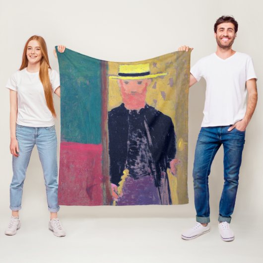 Zelfportret (gebakken Man) Edouard Vuillard Fleece Deken (In situ)