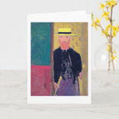 Zelfportret (gebakken Man) Edouard Vuillard Kaart (Gele Bloem)