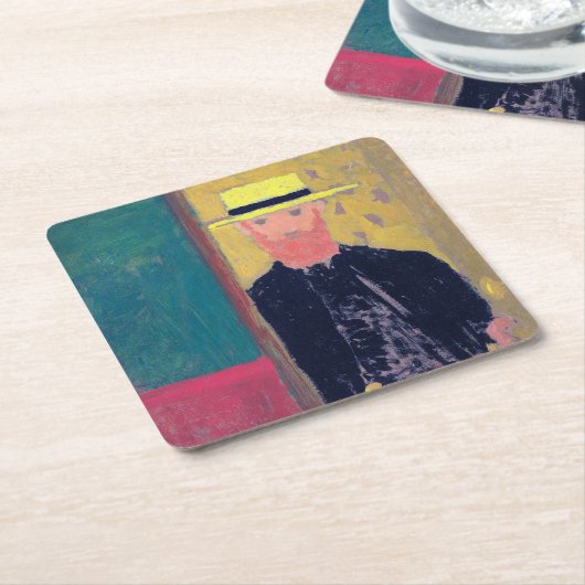 Zelfportret (gebakken Man) Edouard Vuillard Kartonnen Onderzetters (Schuin)