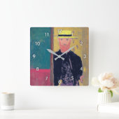 Zelfportret (gebakken Man) Edouard Vuillard Vierkante Klok (Huis)