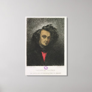 Zelfportret, gekleed voor "Hernani" Canvas Afdruk