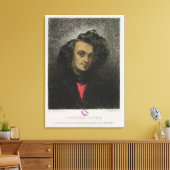 Zelfportret, gekleed voor "Hernani" Canvas Afdruk (Insitu (Woonkamer))