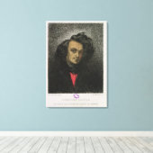 Zelfportret, gekleed voor "Hernani" Canvas Afdruk (Insitu (Houten vloer))