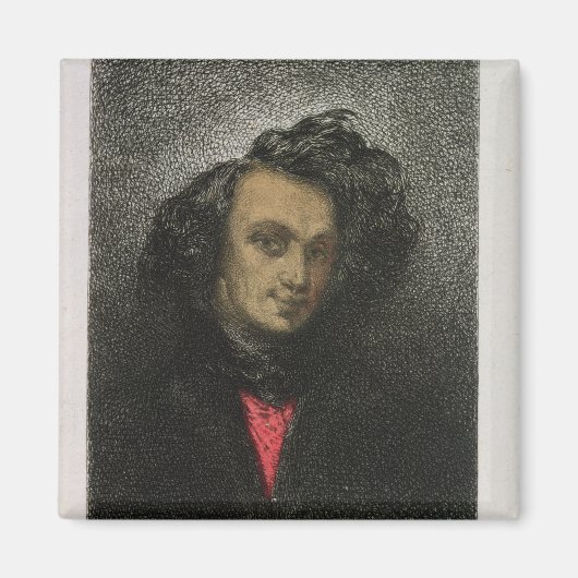 Zelfportret, gekleed voor "Hernani" Magneet (Voorkant)