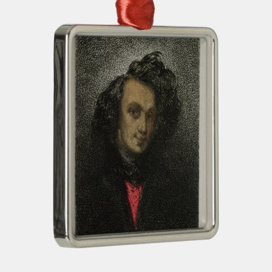 Zelfportret, gekleed voor "Hernani" Metalen Ornament (Rechts)