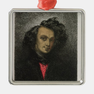 Zelfportret, gekleed voor "Hernani" Metalen Ornament