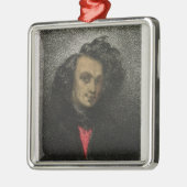 Zelfportret, gekleed voor "Hernani" Metalen Ornament (Links)