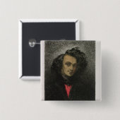 Zelfportret, gekleed voor "Hernani" Vierkante Button 5,1 Cm (Voorkant /achterkant)