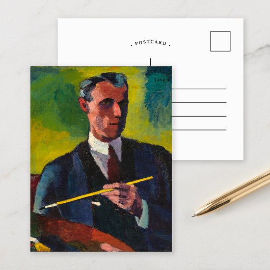 Zelfportret | Henry Lyman Saÿen Briefkaart