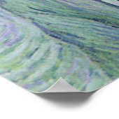 Zelfportret in Blauw door Vincent van Gogh Poster (Hoek)