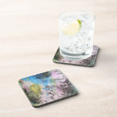 Zelfportret in blauw drankjes onderzetter (Rechterzijde)