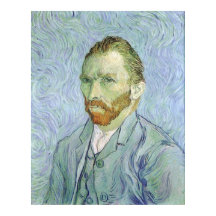 Zelfportret in blauw van Vincent van Gogh