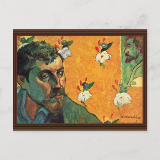 Zelfportret (in de rol van "Les Miserables" Pro Briefkaart (Voorkant)