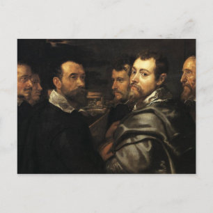 Zelfportret in een Cirkel van Vrienden Briefkaart