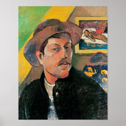 Zelfportret in een Pet, 1893-94 Poster (Voorkant)