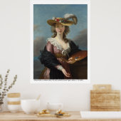 Zelfportret in een Straw Pet 1782 Poster (Keuken)