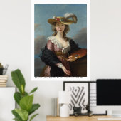 Zelfportret in een Straw Pet 1782 Poster (Thuiskantoor)